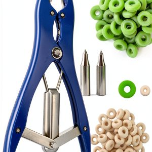 Jabcmier Livestock Banding Kit Dual Ring Sizes Farm Tool-0