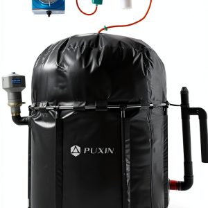 Home Bio Gas Digester System, Model PX-2.65, 59 * 59inch, DIY Biodigestor Kit, Make Your Own Biodigester System, Treat Food Residue Pig Waste Cow Manure, Get Biogas Fuel for Home Cooking-0