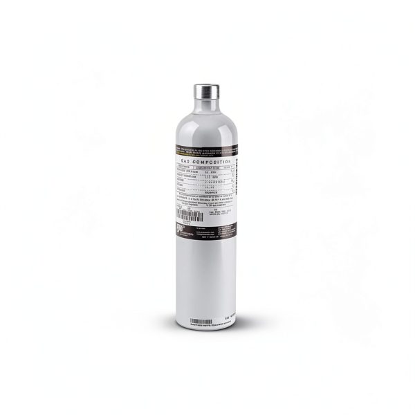 BW Technologies CG-Q34-4 Quad Calibration Gas Aluminum Cylinder, 2.5 Percent CH4, 18.0 Percent O2, 25 ppm H2S, 100 ppm CO, N2 Balance, 34L Capacity-0